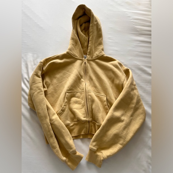 Aritzia TNA Cozy AF Boyfriend Fit Zip Up Hoodie - Picture 1 of 2